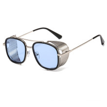 Steampunk Sunglasses Punk Metal Shields Sunglasses Men Women Brand Designer Round Glasses UV400 Gafas de Sol